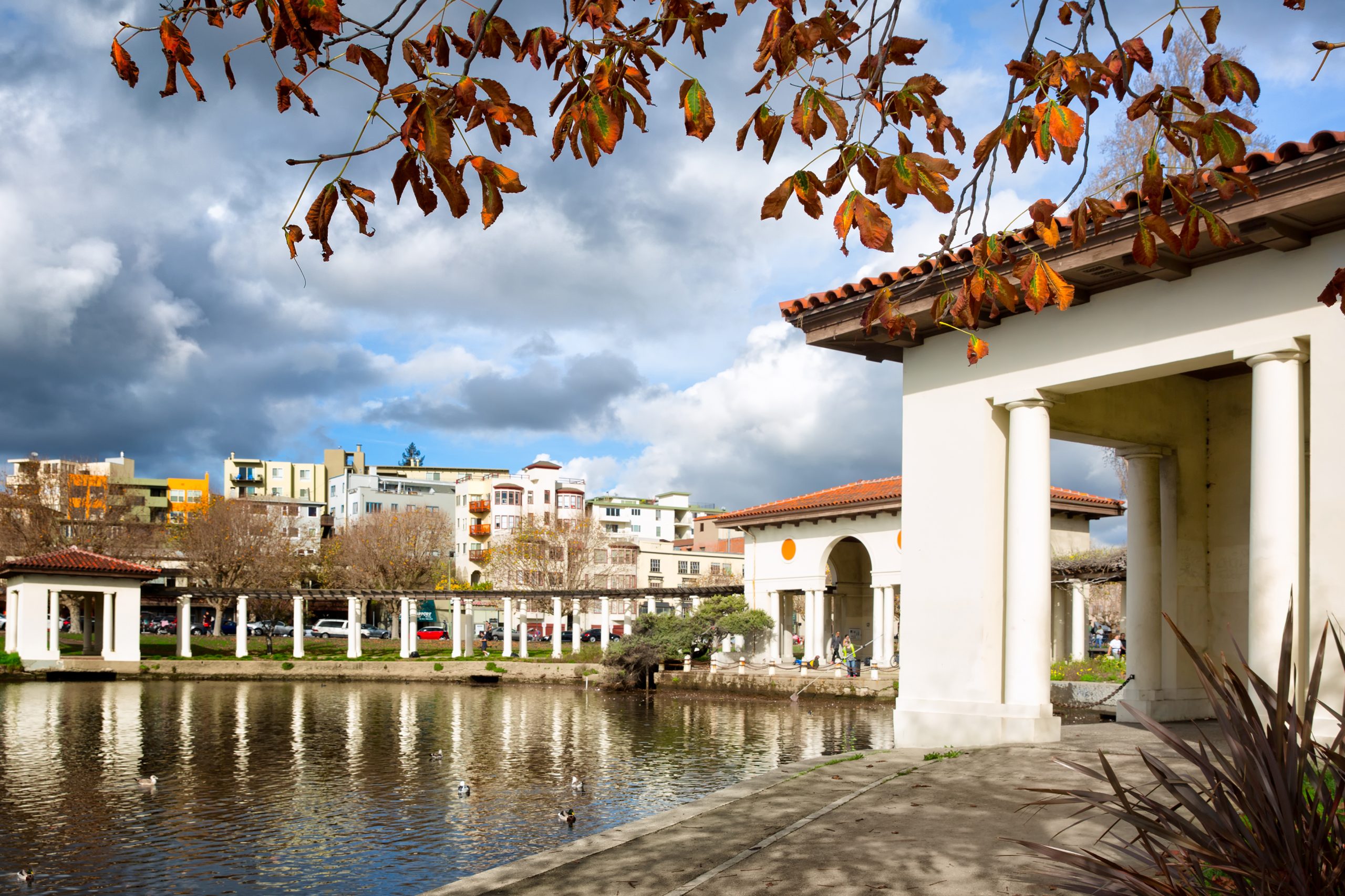 Oakland,,California,Downtown,Lake,Merritt,Park.,The,Historic,Pergola,Was